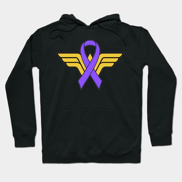 WW Purple Awareness Ribbon Hoodie by CaitlynConnor